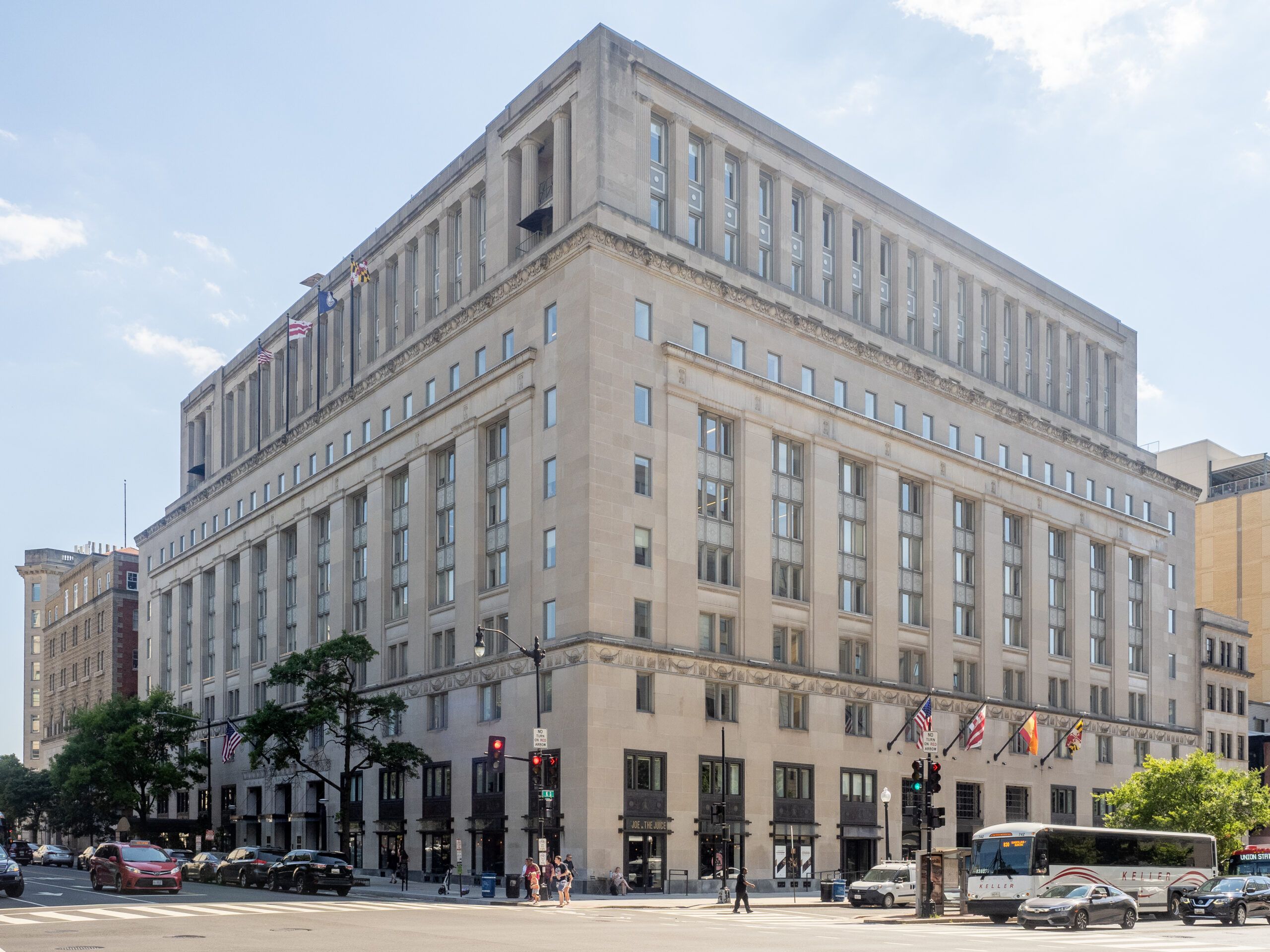 The Southern Railway Building at 1500 K Street NW Washington DC, designed by Waddy Butler Wood and completed in 1929, listed on the National Register of Historic Places in 2016