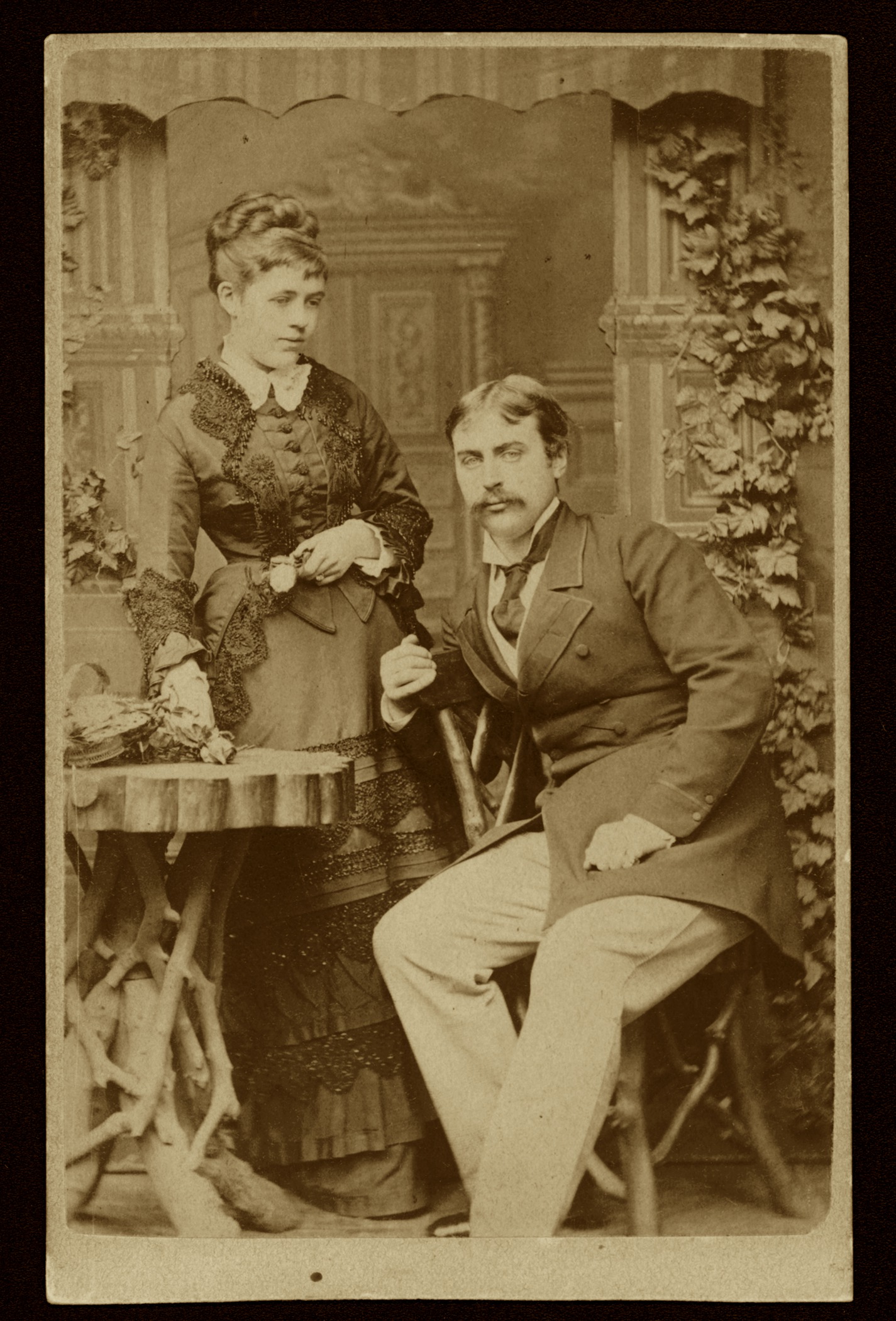 Nellie Grant and Algernon Sartoris together about 1875