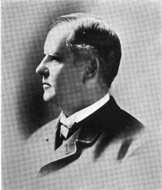 Black-and-white portrait of Caleb Clapp Willard, hotelier, 1834 to 1905
