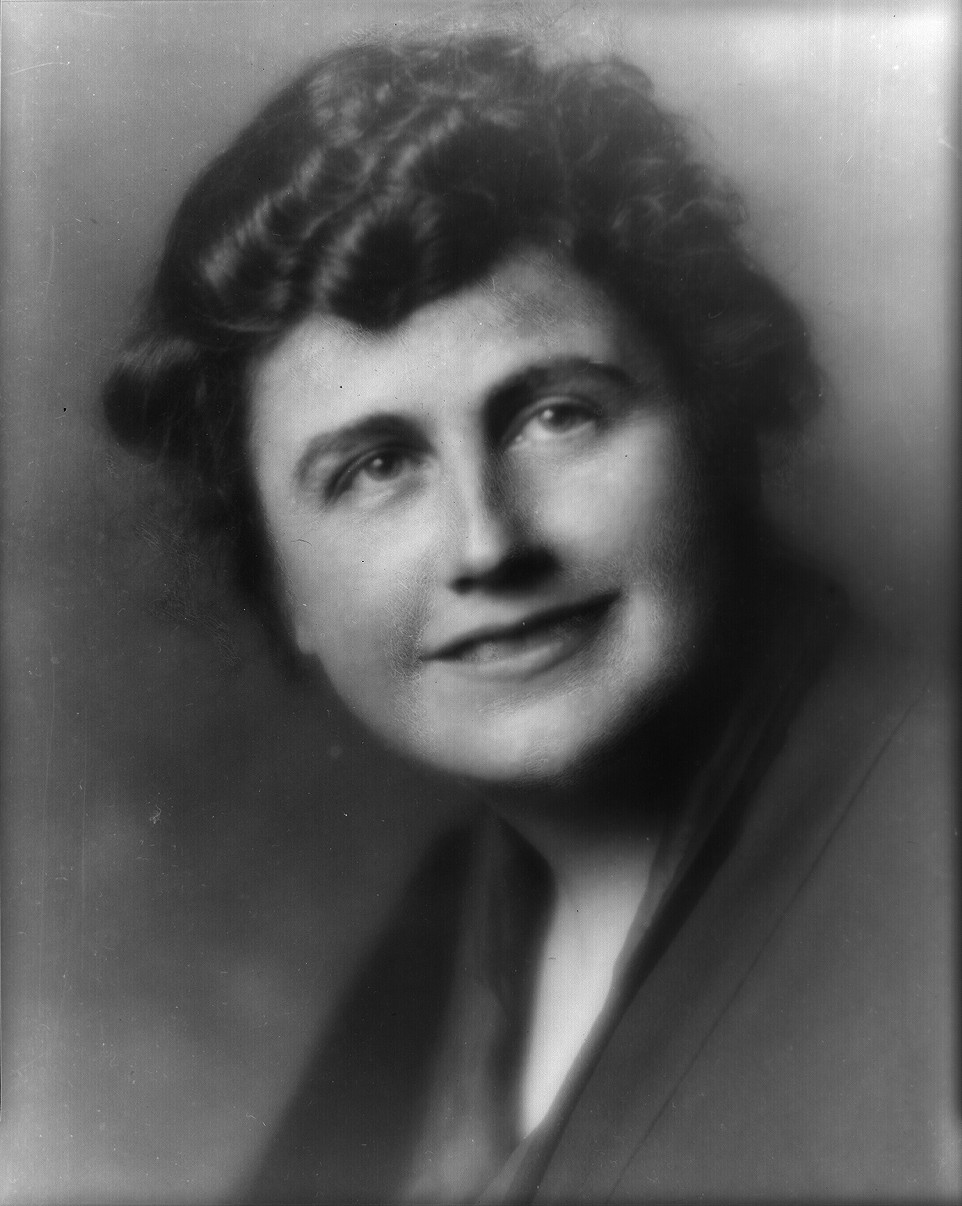 Portrait of Edith Bolling Wilson, First Lady from 1915 to 1921.