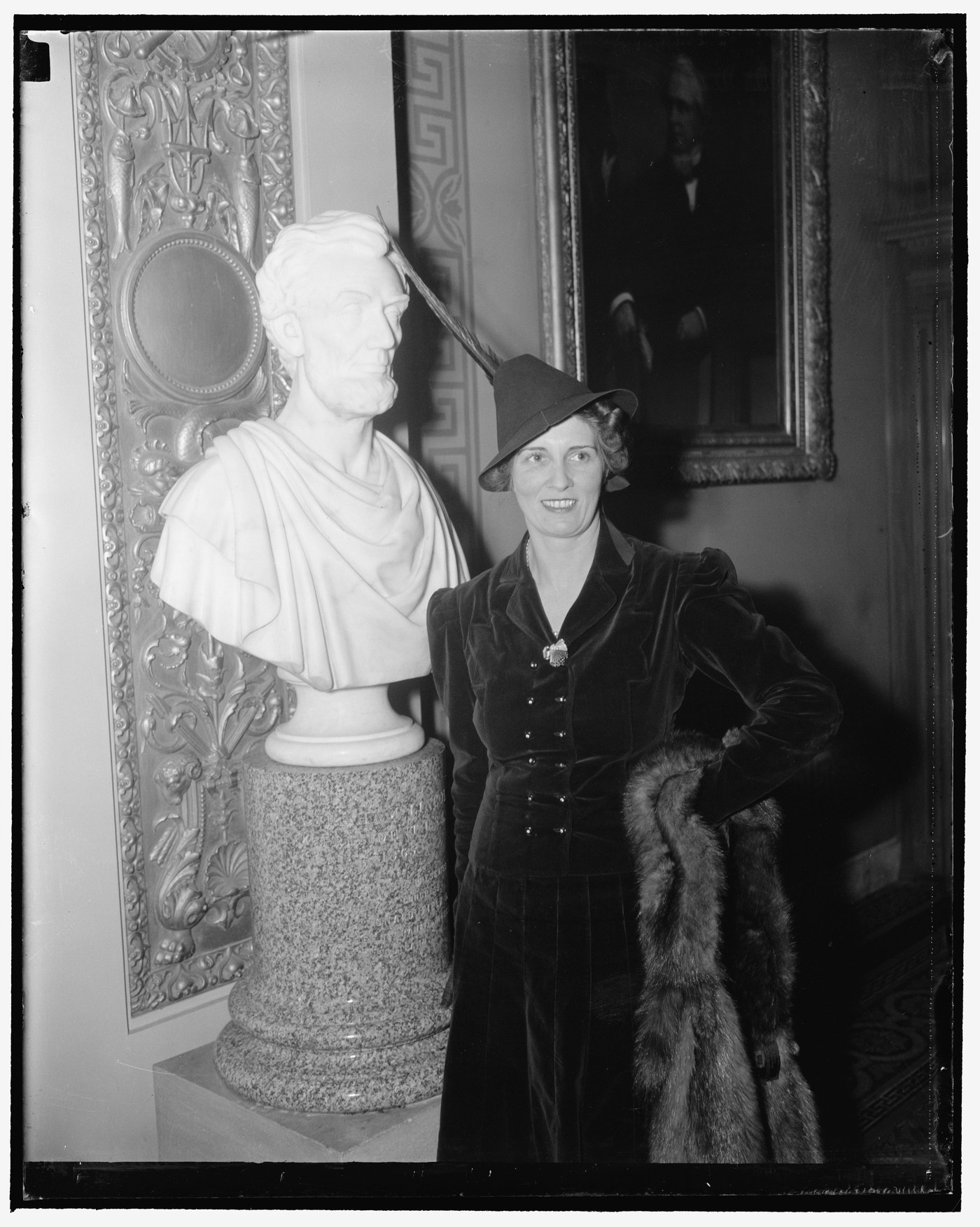 Eleanor Davies Tydings, photographed by Harris and Ewing in 1939. Library of Congress. Public domain.
