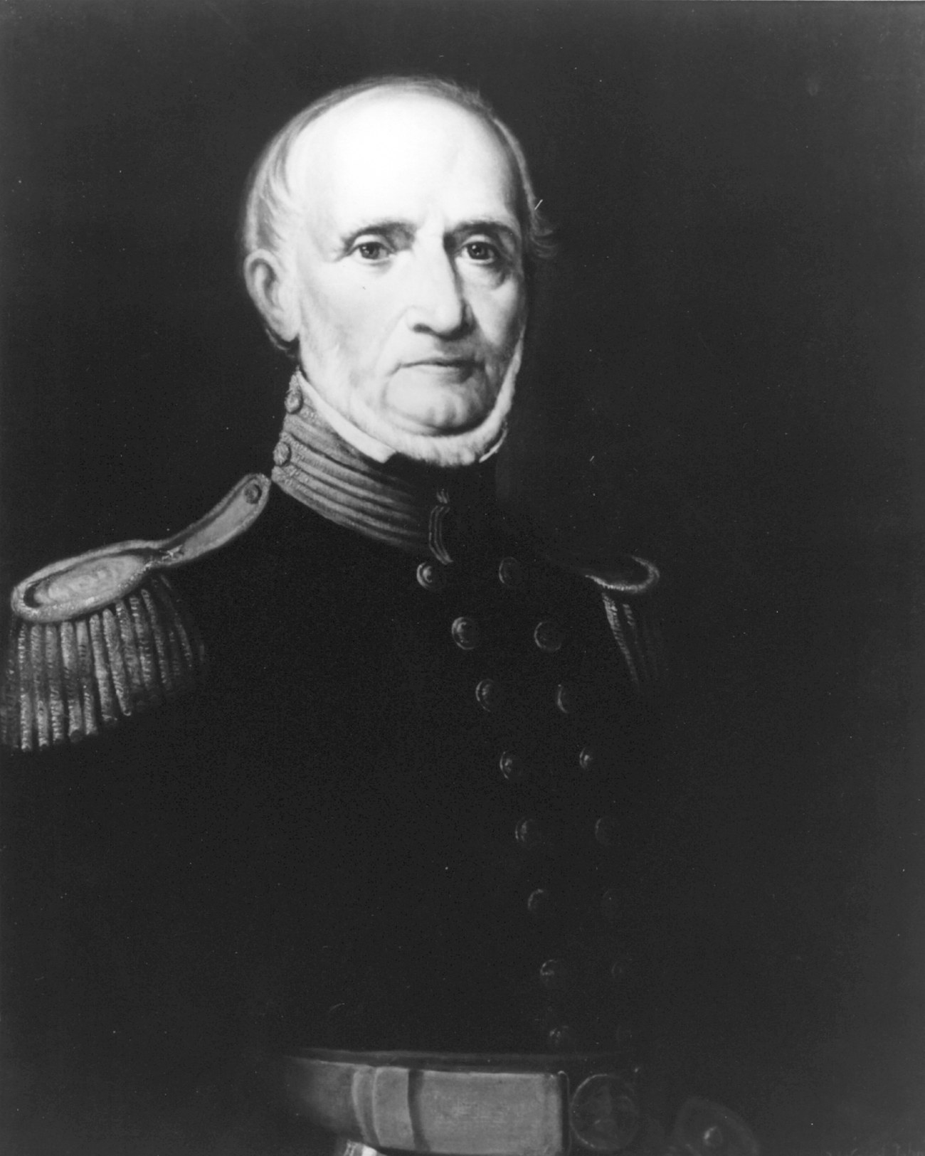 Painted portrait of Brigadier General Archibald Henderson in Marine Corps dress uniform.