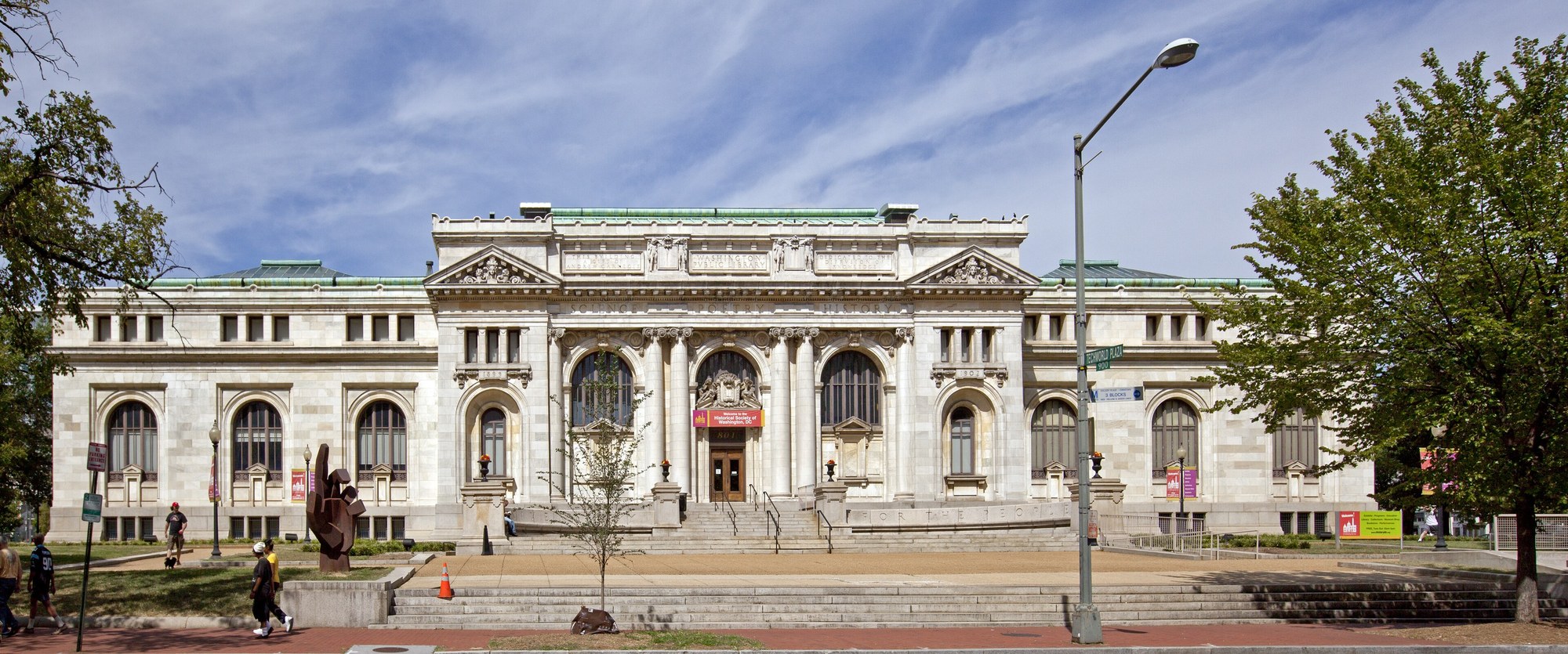 The Beaux-Arts Carnegie Library building on Mount Vernon Square in present-day Washington.