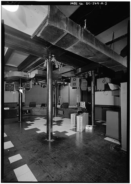 First floor rear room of the Atlantic Building, the former safe deposit room that became the original 9:30 Club