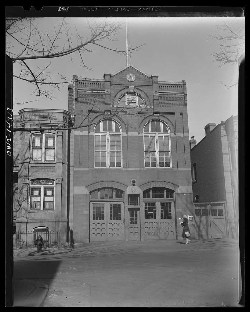 Engine Company No. 4 firefighters at 931 R Street NW, a station formerly known as Engine House No. 7