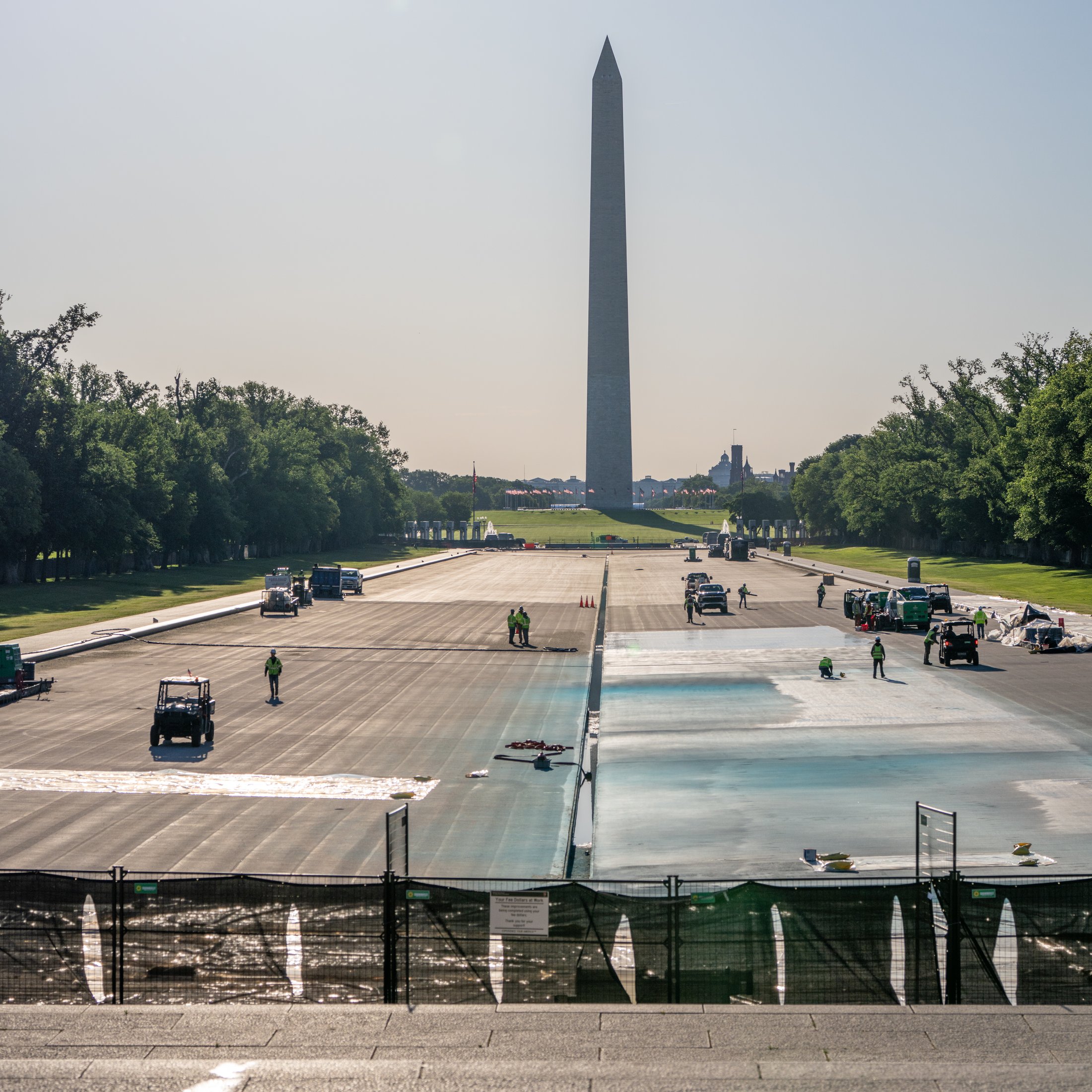Trump Painted It Blue. Henry Bacon Wanted It Invisible: A History of the Lincoln Memorial Reflecting Pool