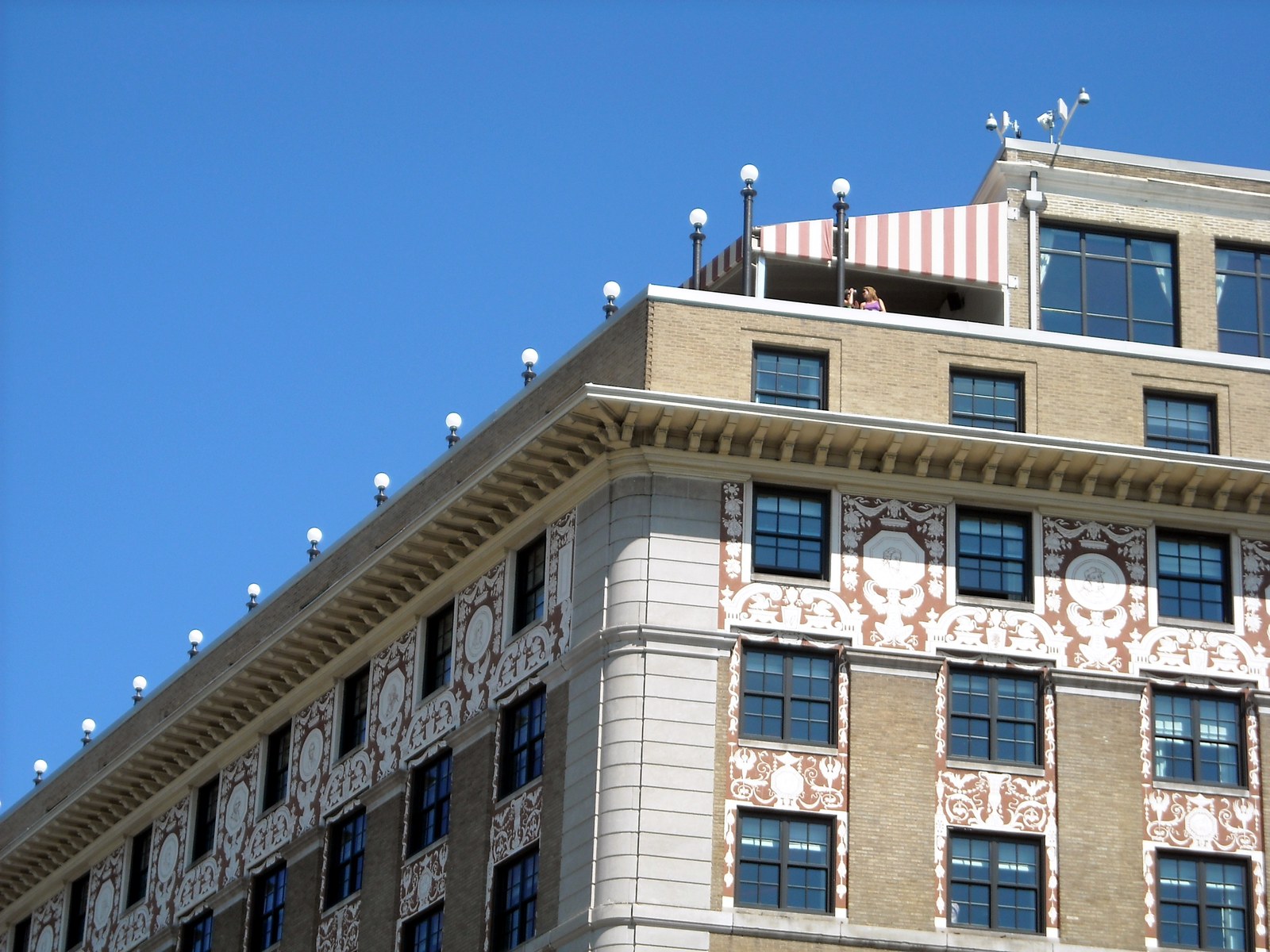 Rooftop terrace of the Hotel Washington