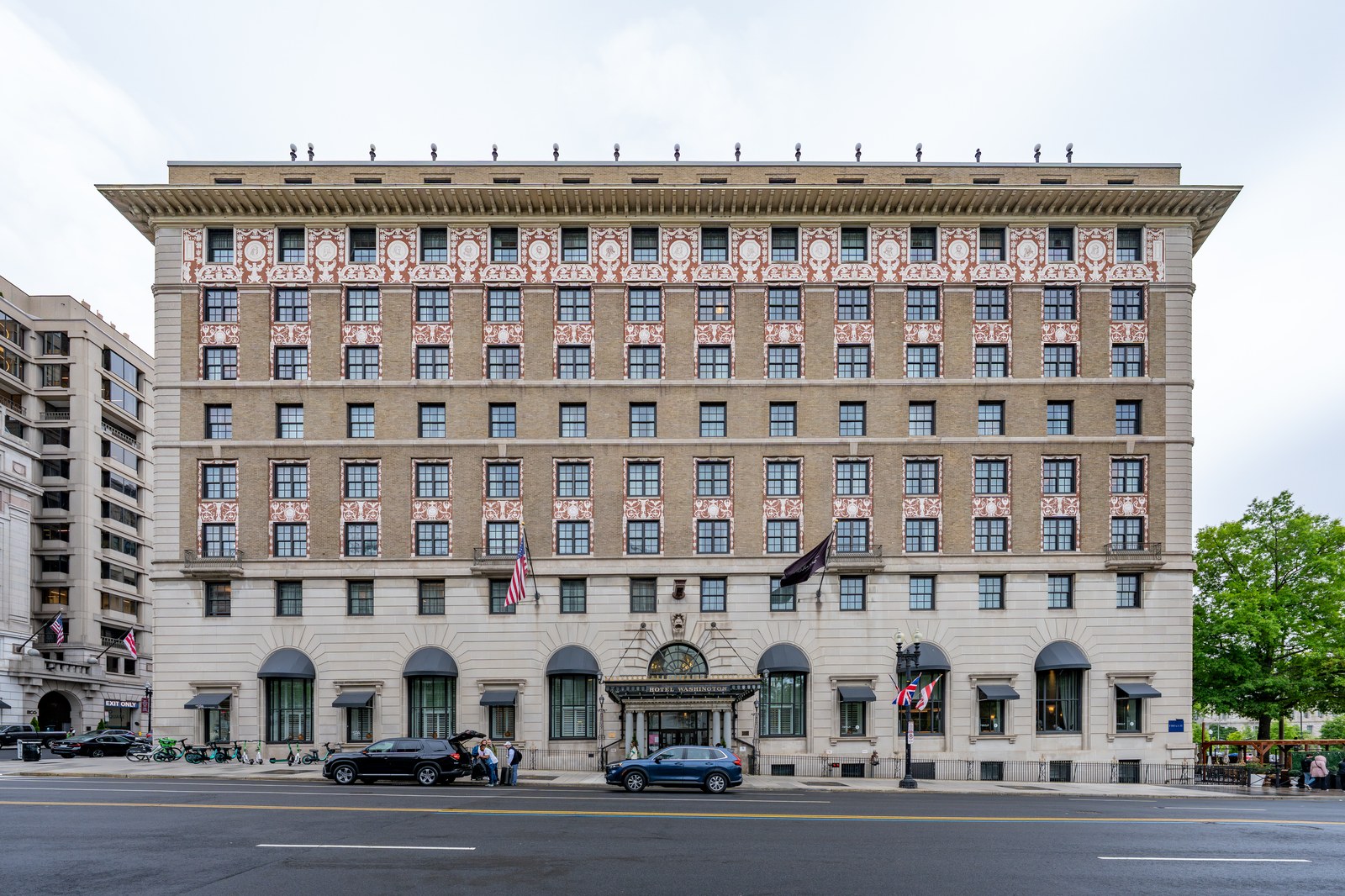 The Hotel Washington today with its original name restored