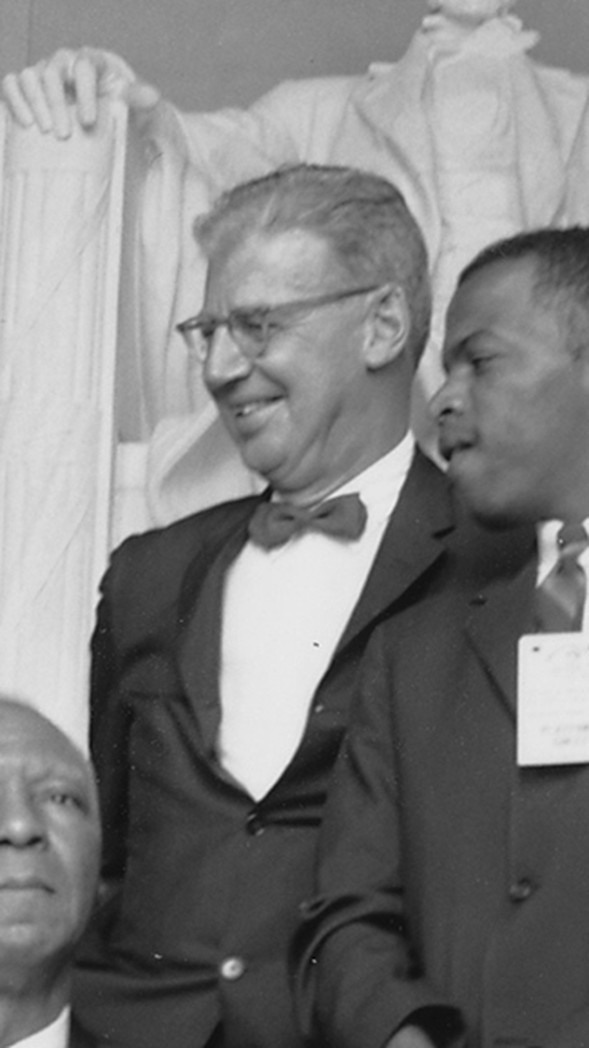 Joseph L. Rauh Jr., Marilyn Monroe's host in Forest Hills and Arthur Miller's defense attorney, photographed at the March on Washington in 1963.