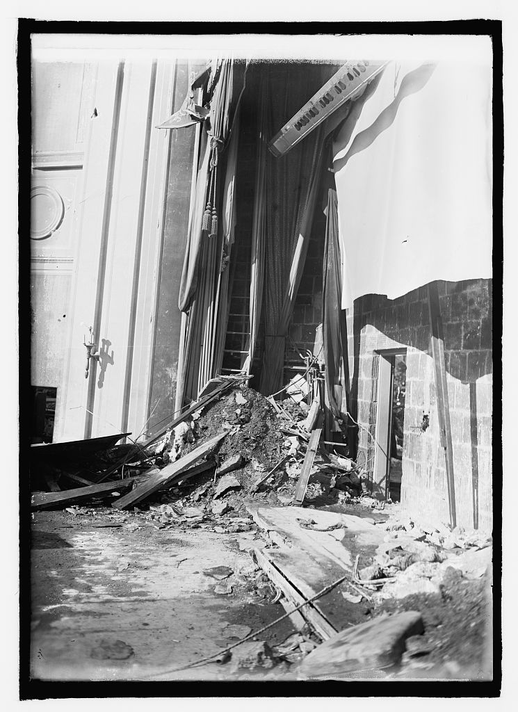 Wreckage of the Knickerbocker Theater photographed on January 30, 1922
