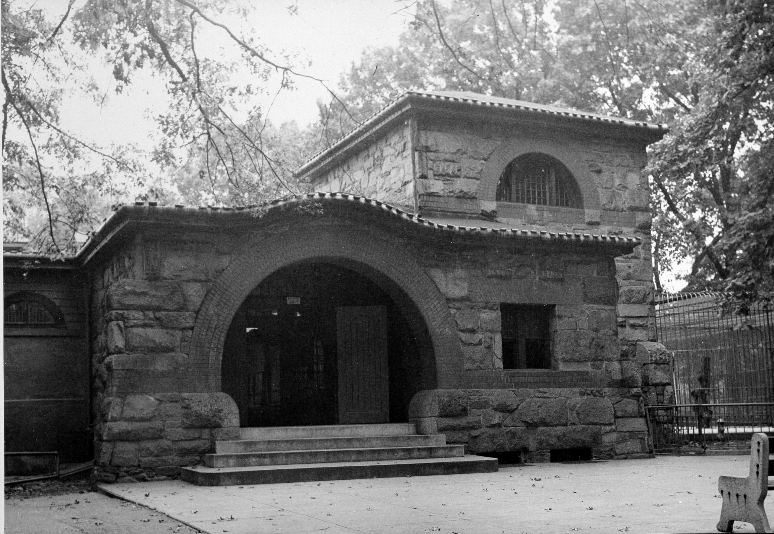 Historic photograph of the Lion House at the Smithsonian National Zoological Park in Washington DC