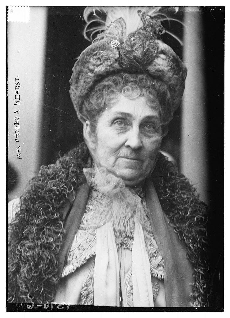 Portrait of Phoebe Apperson Hearst, circa 1900, Library of Congress