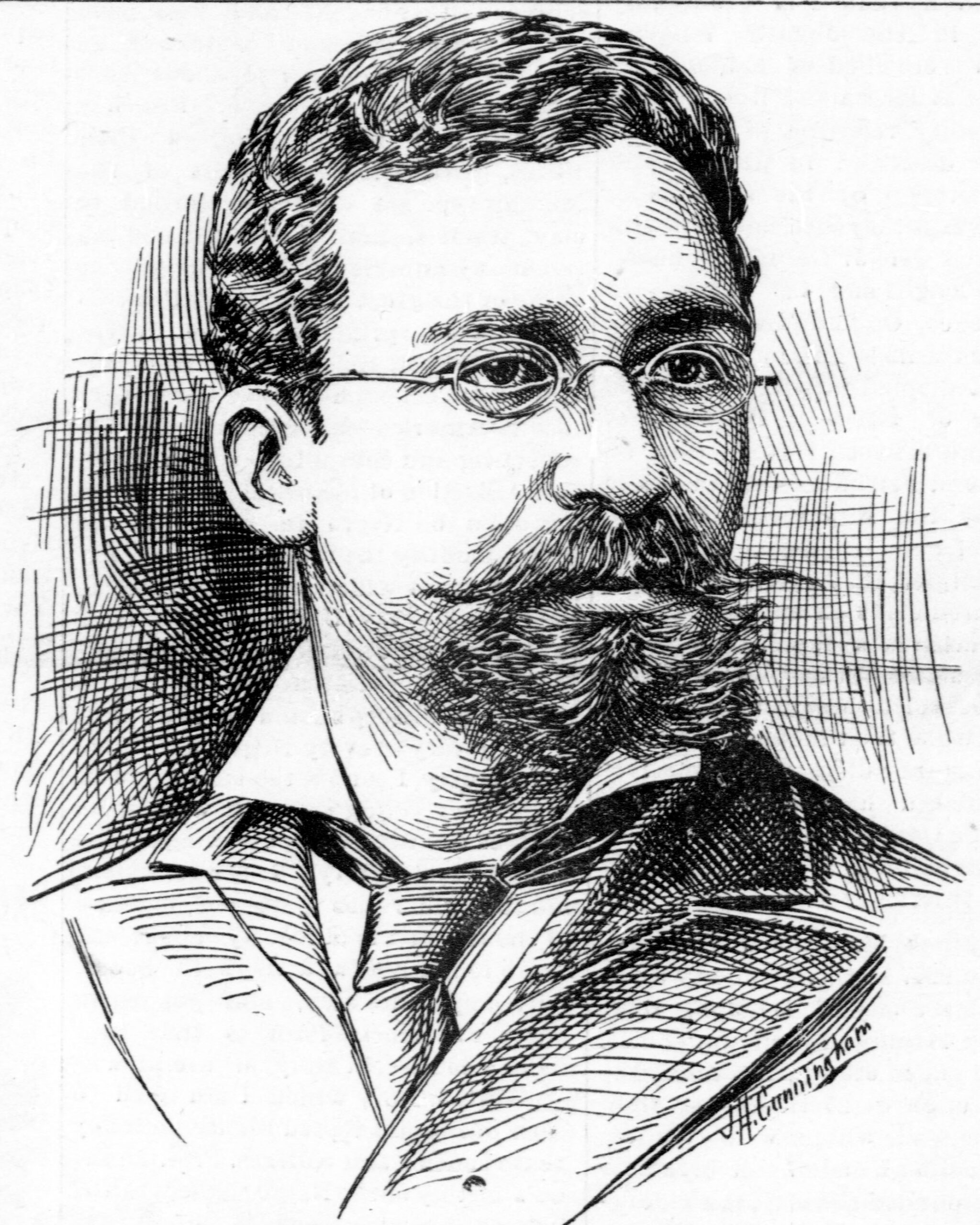 Portrait of Richard T. Greener, attorney and Dean of the Howard Law School