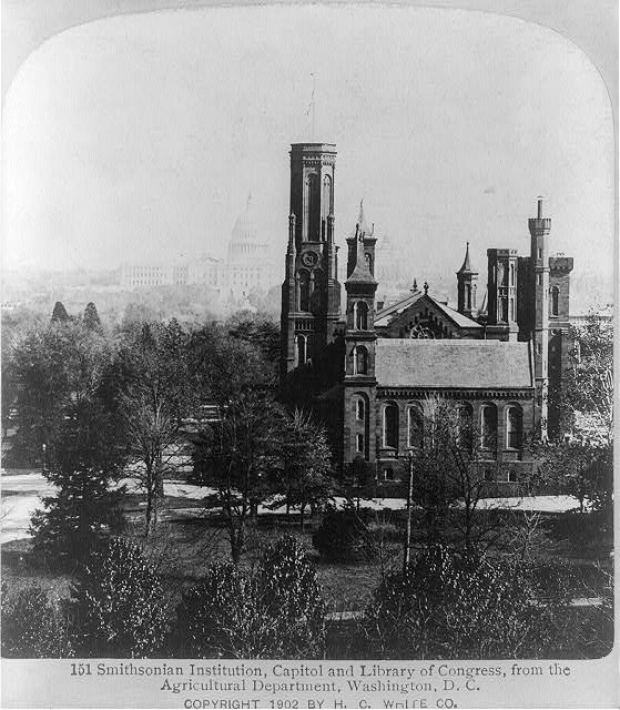 Smithsonian Institution Building, the Castle, Washington DC, 1860s