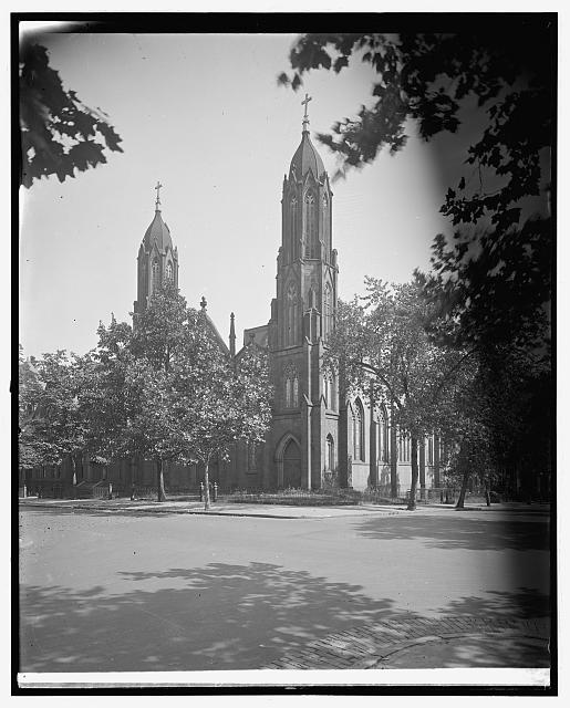 Trinity Episcopal Church at 3rd and C Streets NW, Washington DC, circa 1920