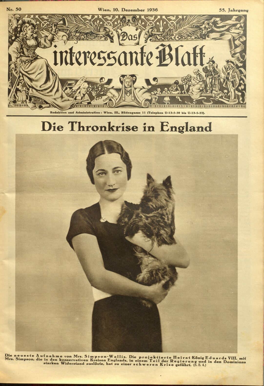 Wallis Simpson in a 1936 portrait