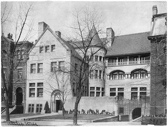 The original Warder Mansion at 1515 K Street NW, around 1900