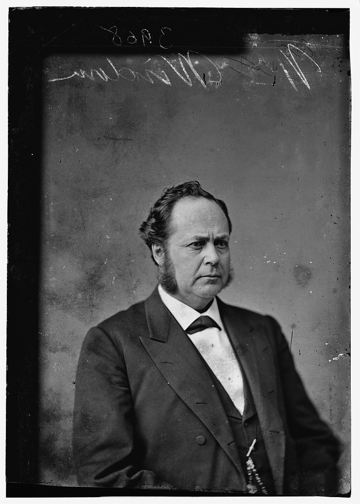 Studio portrait of William Windom, U.S. Secretary of the Treasury