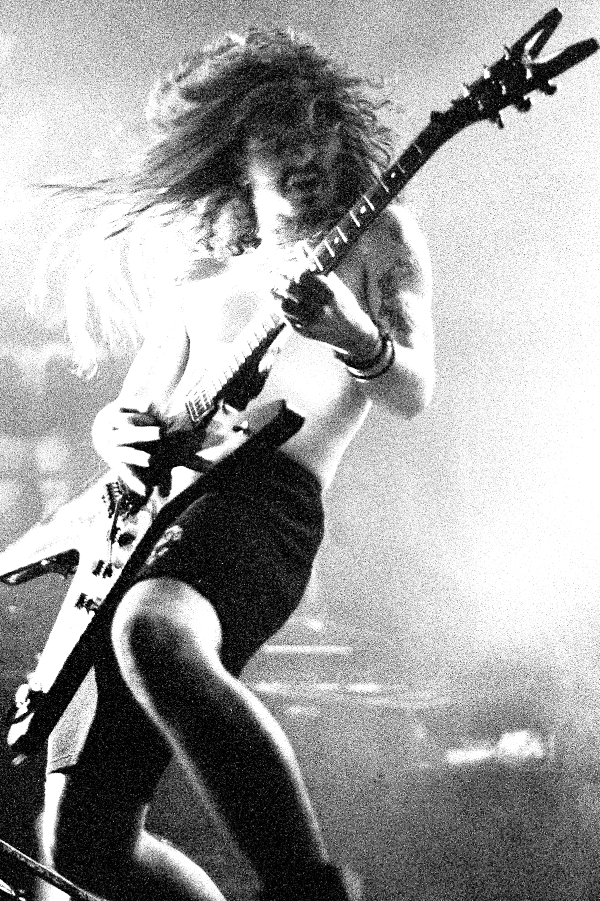 Pantera at The Bayou DC on September 25 1990 with guitarist Dimebag Darrell on stage