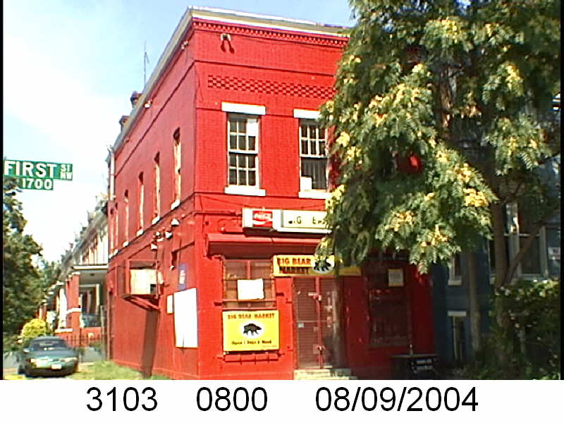 1700 1st Street NW in 2004, before Big Bear Cafe opened