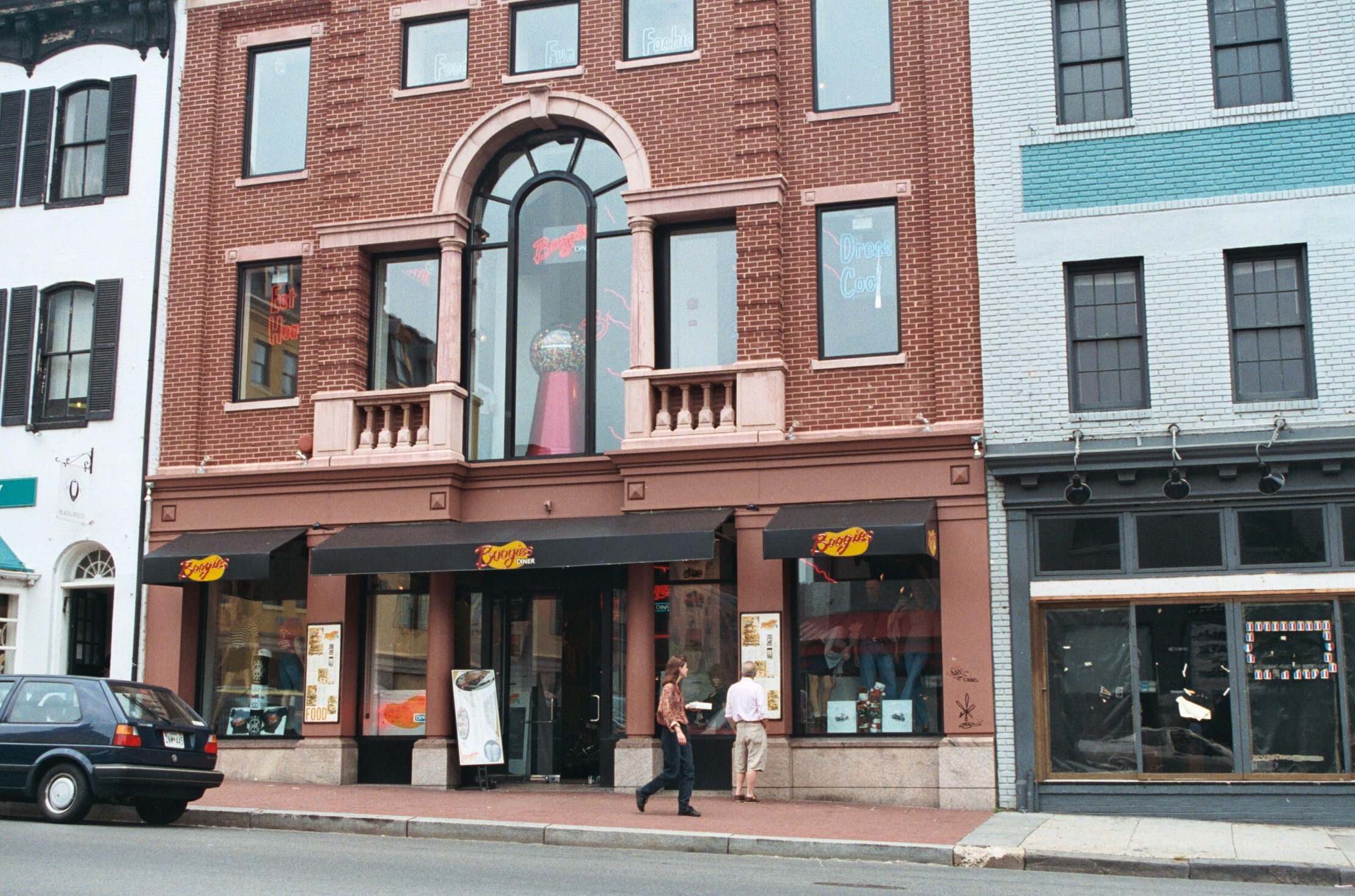 Boogie's Diner in the faux-historical building at 1229 Wisconsin Ave. NW, Georgetown, 1993