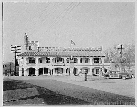 The Castle at Forest Glen at 10 Post Office Road in 1962, when Corvin Hungarian Castle restaurant occupied the ground floor.