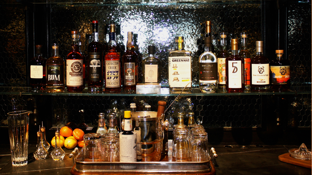 Club Monaco upstairs bar at 3295 M Street NW Georgetown December 2015