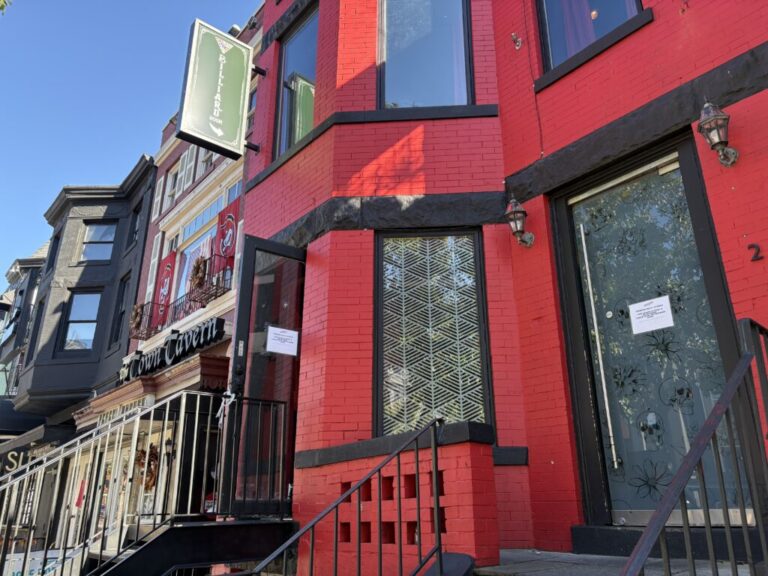 2321 18th Street NW painted red as Death Punch bar in 2025