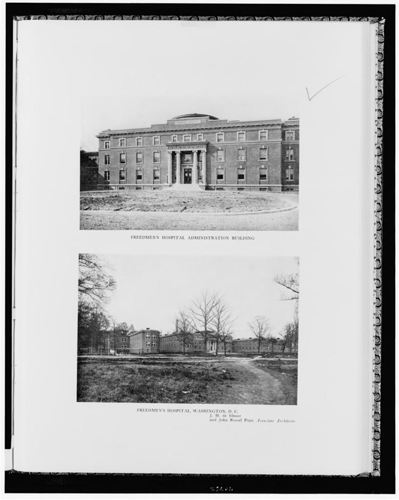 Freedmen's Hospital administration building, Washington DC, 1923.