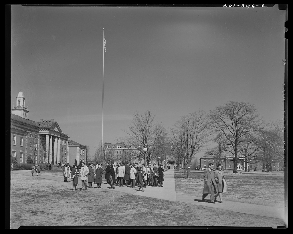 Howard University campus, 1942.