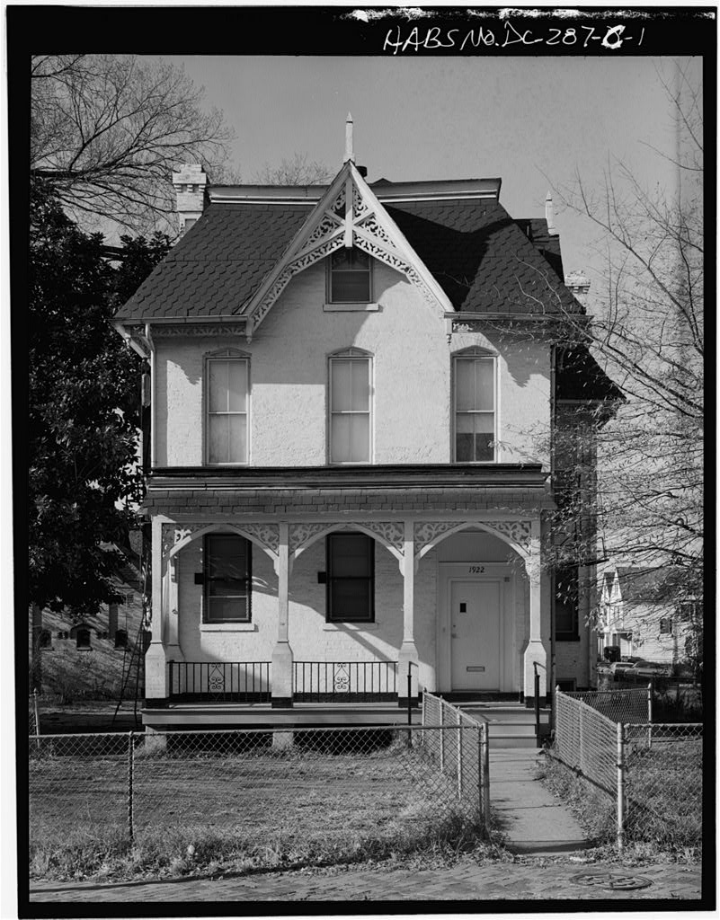 1922 Third Street NW LeDroit Park north front facade HABS