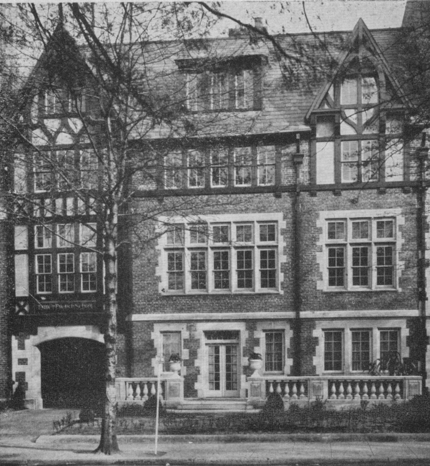 The Maret School Tudor Revival building at 2118 Kalorama Road NW, built 1923