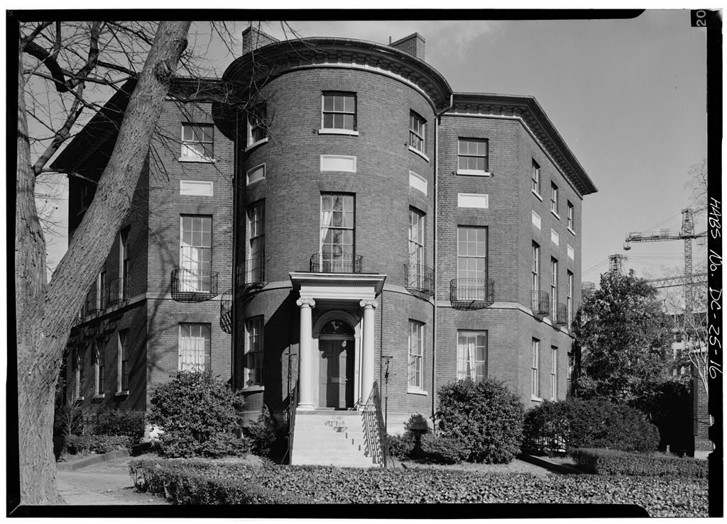 Octagon House exterior view from southwest, HABS 1936
