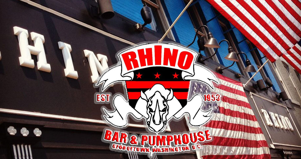 Rhino Bar and Pumphouse logo at 3295 M Street NW Georgetown DC