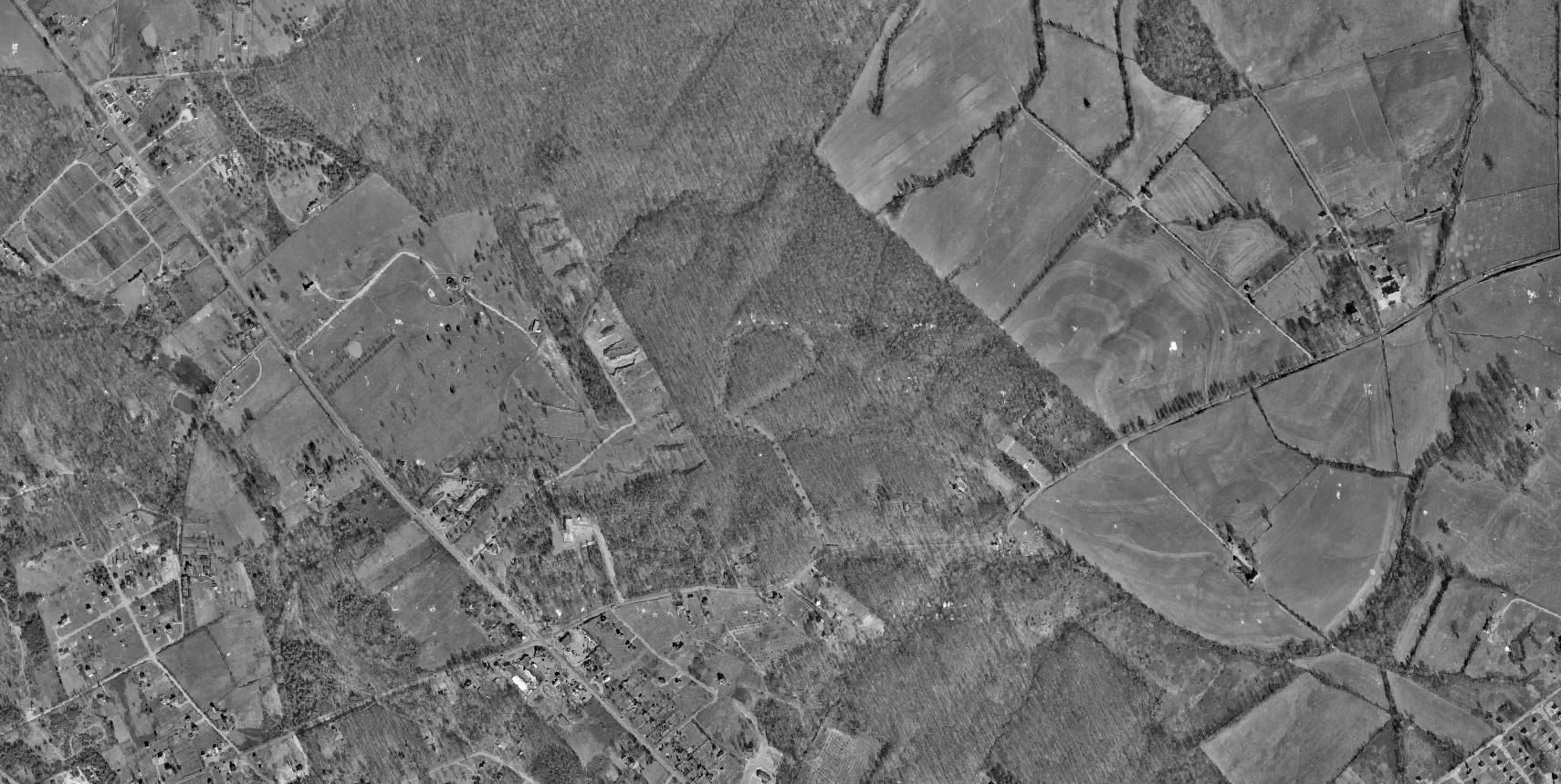 Future Rotonda site Tysons Corner farmland 1953 aerial