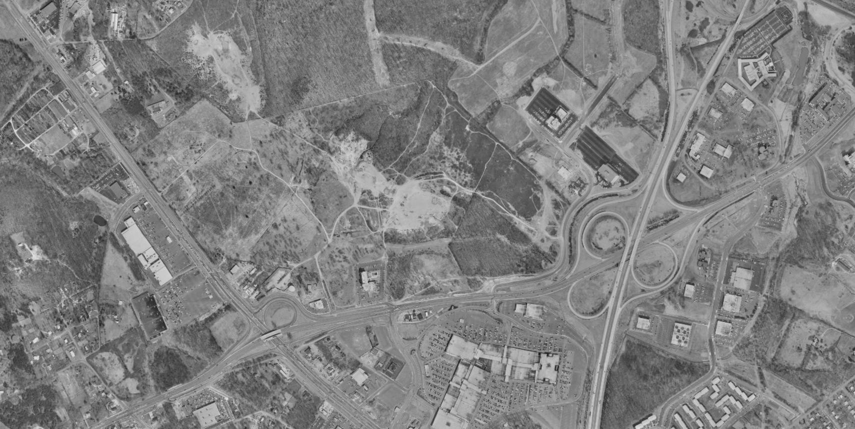 Rotonda site Tysons Corner 1972 aerial pre-construction