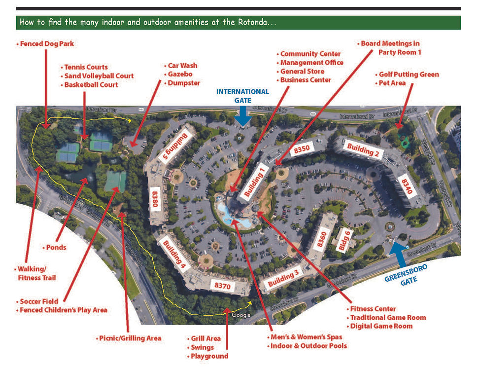 Rotonda McLean five-building site plan map