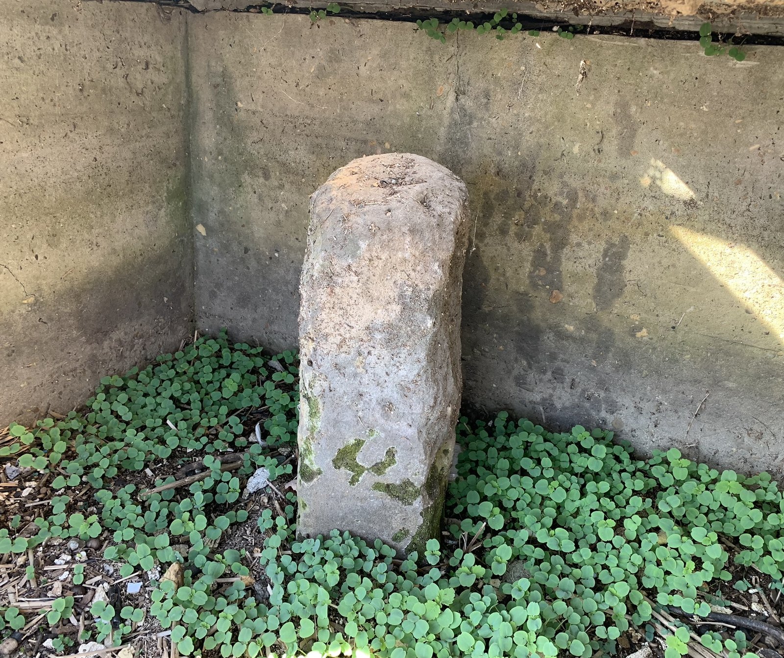 The South Cornerstone of the original District of Columbia in the seawall at Jones Point, Alexandria