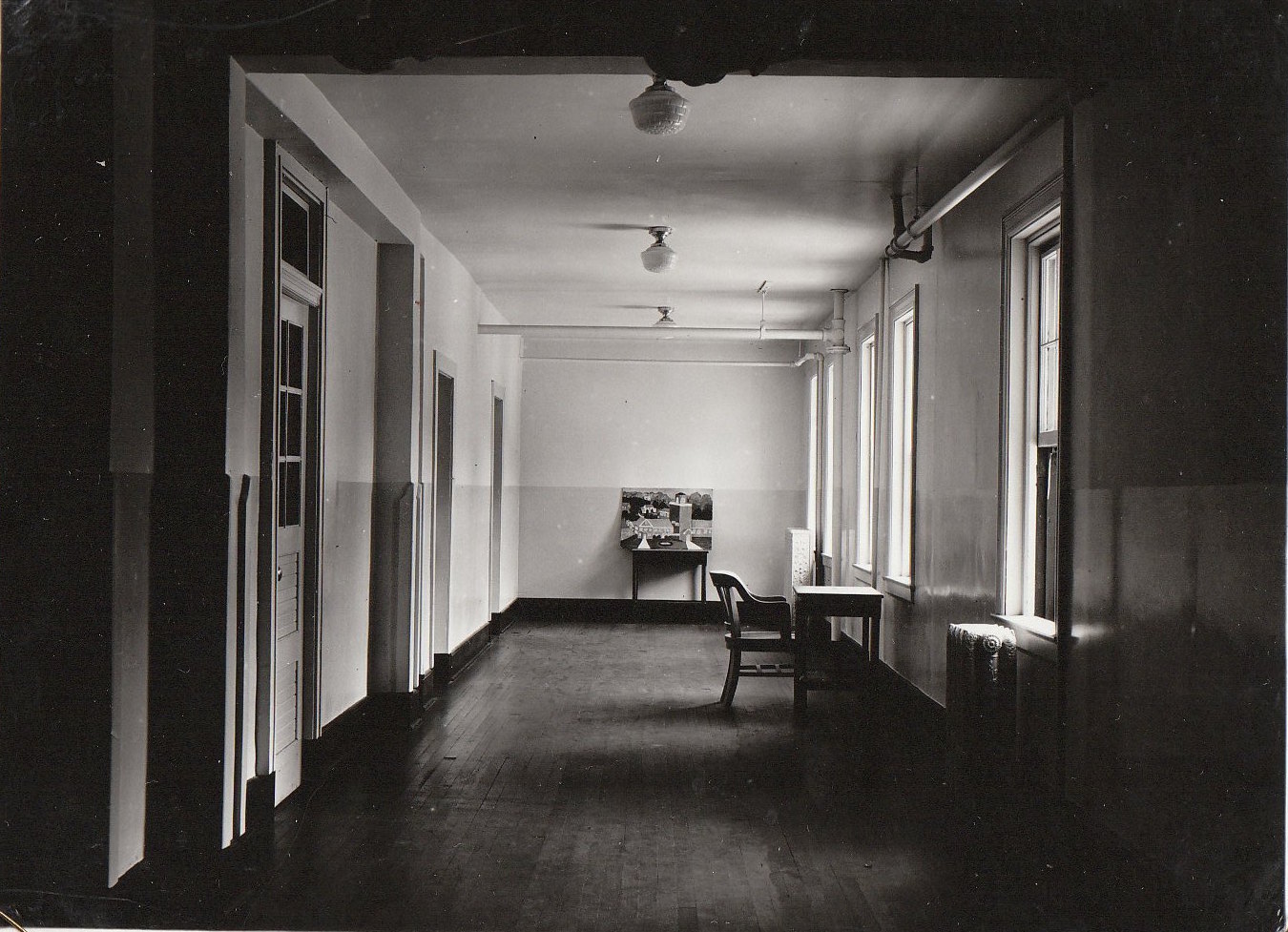 Corridor of the National Training School for Girls reconditioned by the WPA in 1937