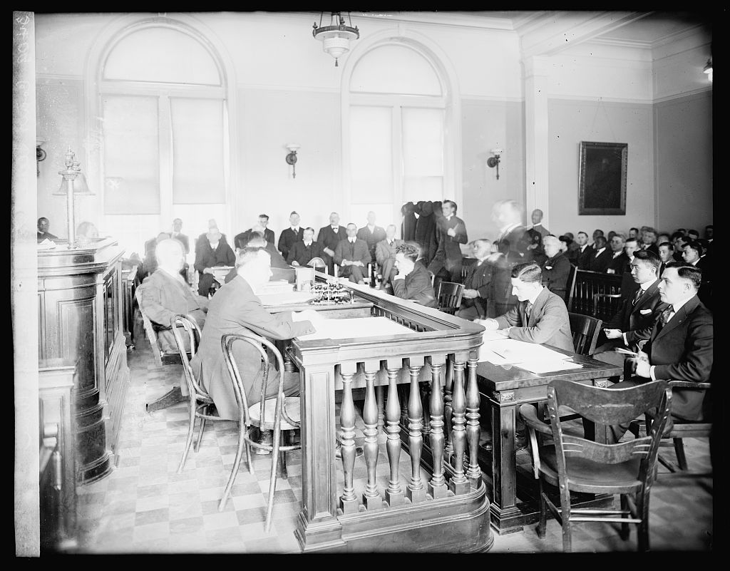 Second view of the Ziang Sung Wan trial courtroom in 1919