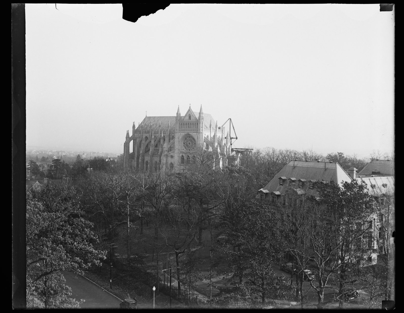 Washington National Cathedral 1932 apse choir north transept complete construction
