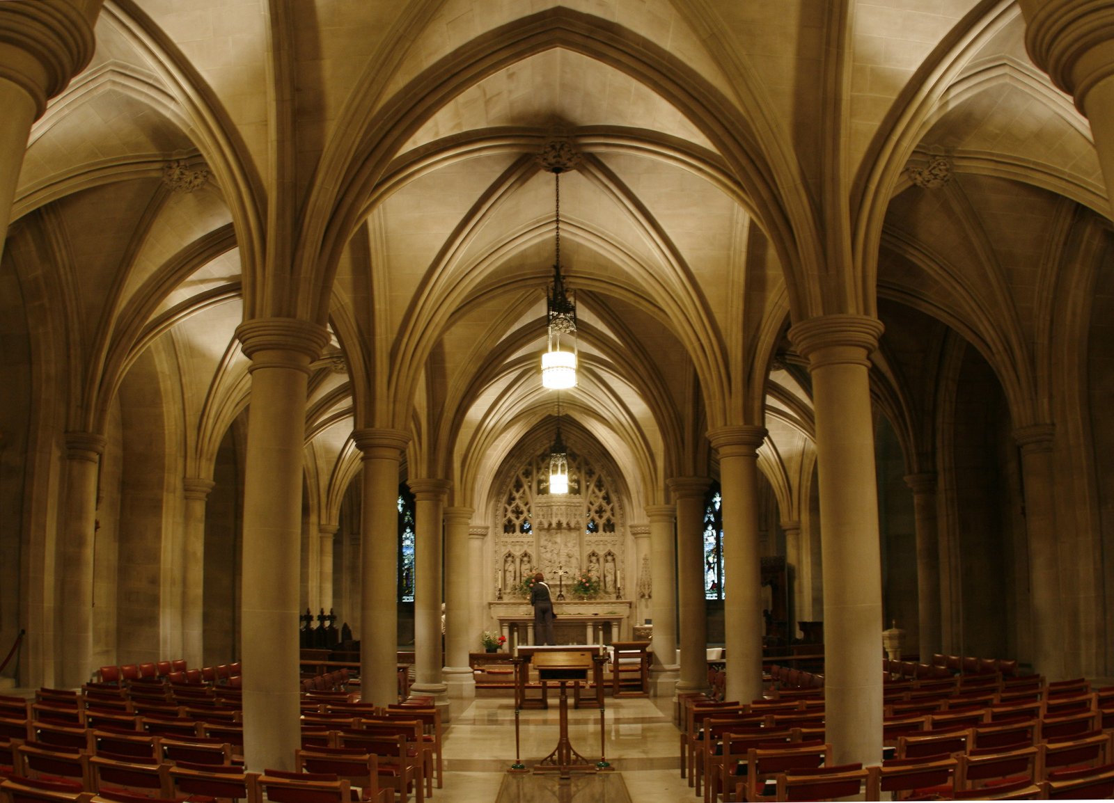 Bethlehem Chapel interior Washington National Cathedral first space completed 1912