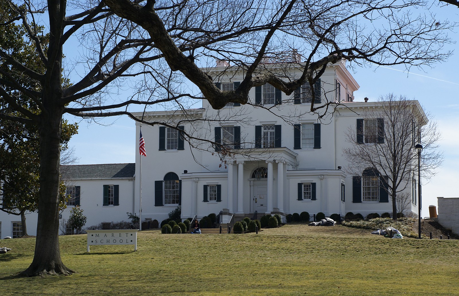 Woodley Mansion, the Maret School at 3000 Cathedral Avenue NW