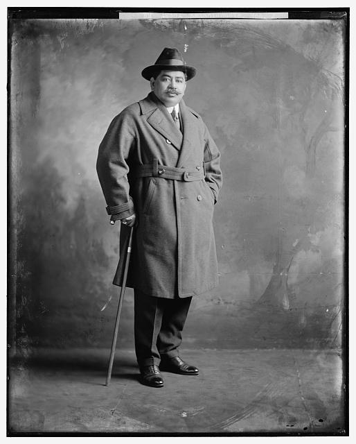 Prince Jonah Kuhio Kalanianaole in Harris and Ewing studio portrait, Washington, DC