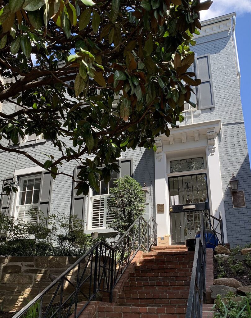 The John Lutz House at 1255 Wisconsin Avenue NW in Georgetown, longtime Home for Aged Women