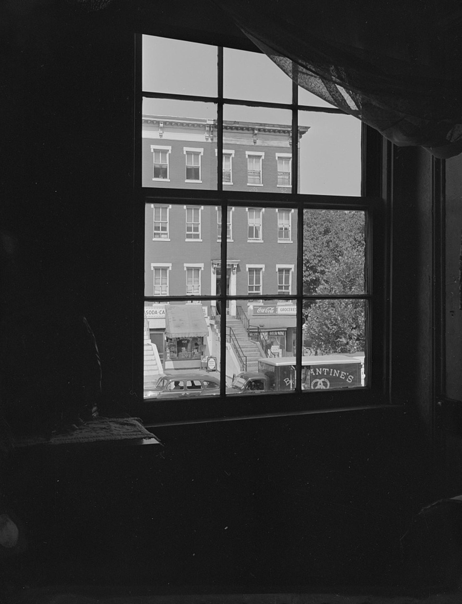 View from Ella Watson's bedroom window, 1942