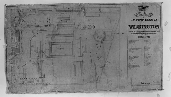 1858 plan of the Navy Yard