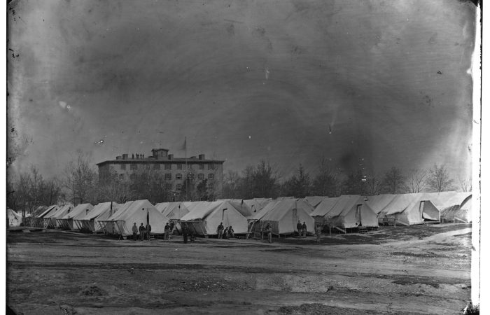 Carver Barracks on Meridian Hill during the Civil War