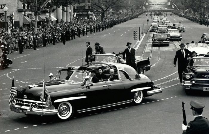 Queen Elizabeth and President Eisenhower in 1957