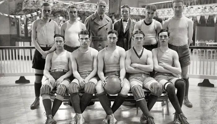 Catholic University basketball team in 1923